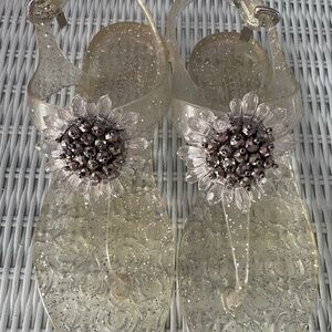 COACH Clear Jelly Sandals, size 5.5